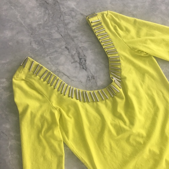 BLQ.MKT Wiggle/Pencil Dress Scoop Neck W/Metallic - Picture 4 of 8